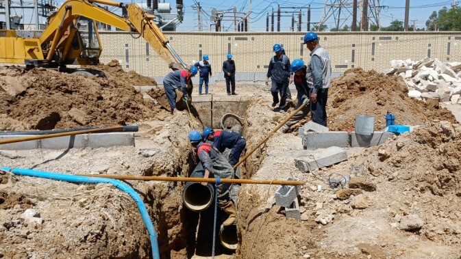 Carogate pipe installation